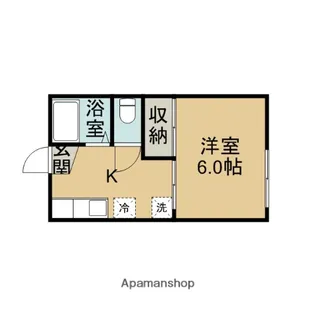 AOTOハイツ【203号室】の間取り