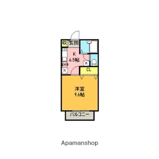 ルブォーア【1階】の間取り