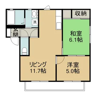エクシード・ロジュマン A棟【1階】の間取り