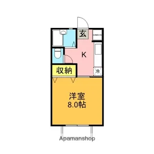 シャルム西津田Ⅱ【1階】の間取り