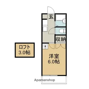 メゾンブルーム【2階】の間取り
