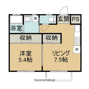CONFORTO(コンフォルト)【102号室】の間取り