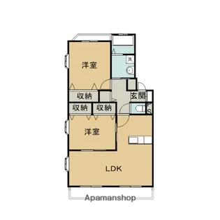 西津田マンションⅡ【2階】の間取り