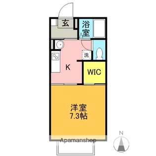 メゾンル クレールA棟【1階】の間取り