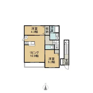 ロバスト【2階】の間取り