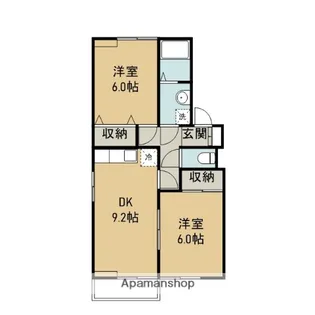 ボヌールB【2階】の間取り