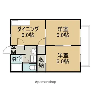 アルカディアKⅡ【2階】の間取り
