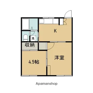 プレジールダイワ【102号室】の間取り