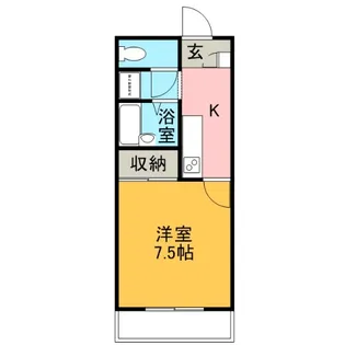 コーポ一畑西持田【3階】の間取り
