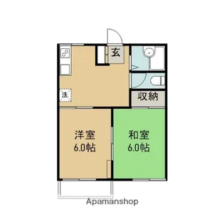 コーポ山本【2階】の間取り