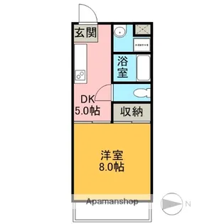 イーストコーポ【5階】の間取り