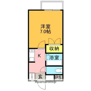 リリーズHARA【205号室】の間取り