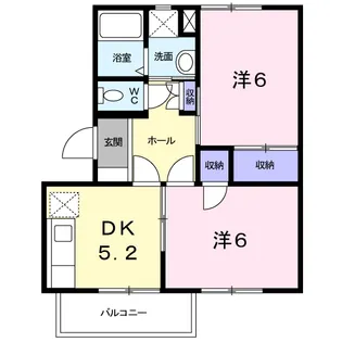 チェリーコート1【2階】の間取り