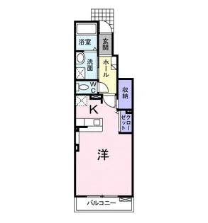ラ メゾン プロスペリテⅡ【1階】の間取り