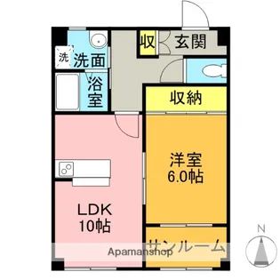 リヴィンSPⅡ【205号室】の間取り