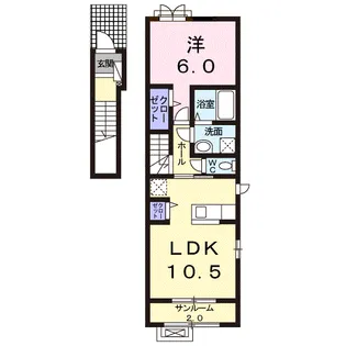 ジュネス【2階】の間取り