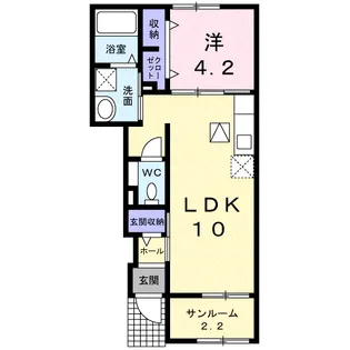 トッティ B【1階】の間取り