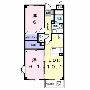 ガイア【1階】の間取り