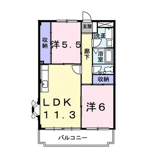 サンパティーク・ロジュマン【2階】の間取り