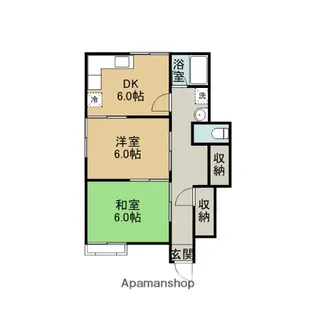 ブルージュⅡ【1階】の間取り