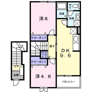 サンパティオ【2階】の間取り
