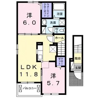 スターハート【2階】の間取り