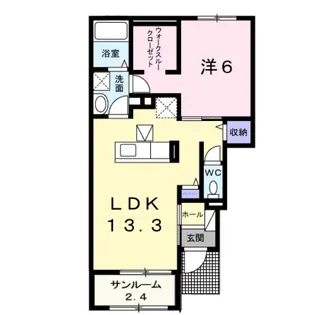 ブリッサ A【1階】の間取り