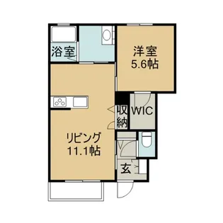 アルコイリース【1階】の間取り