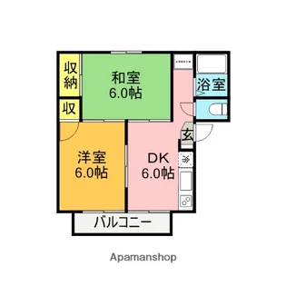 セジュール ハル【2階】の間取り