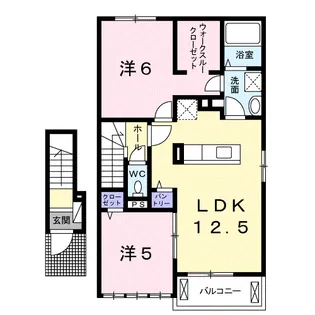 サニー ヒルズA【2階】の間取り