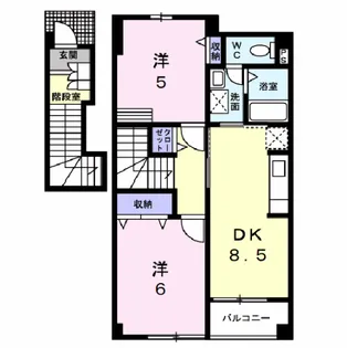 セレーノ A【2階】の間取り