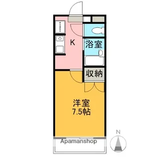 ハイツN.K【2階】の間取り