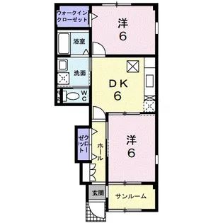リヴァーサイド意宇Ⅳ【1階】の間取り