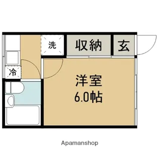 コーポ門脇B【205号室】の間取り
