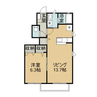 ブランドール OHNO【1階】の間取り