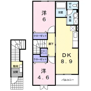 CLEOME【2階】の間取り