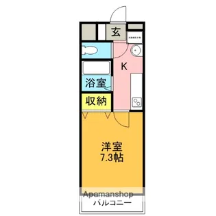 CRADLE【204号室】の間取り