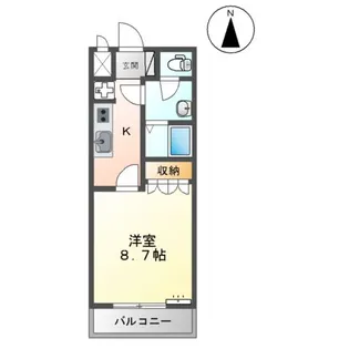 サンコートひがし【2階】の間取り