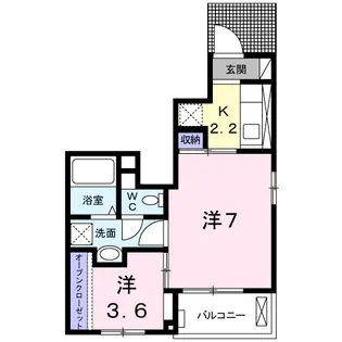 テラス SSKⅡ【1階】の間取り