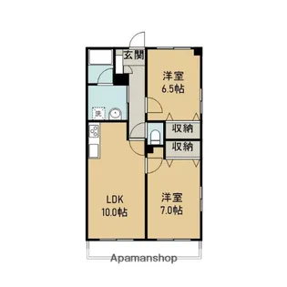 ディアコート【601号室】の間取り