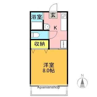 コーポ東C【1階】の間取り
