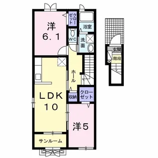 パラダリア C【2階】の間取り