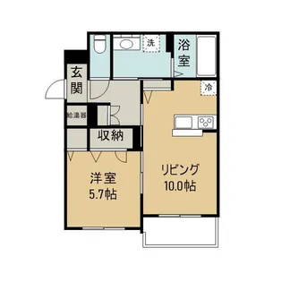 ベレオ白金坂【2階】の間取り