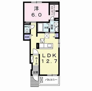セレーノ プラシード Ⅱ【1階】の間取り
