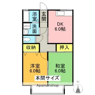 エクセレンス三番館【107号室】の間取り