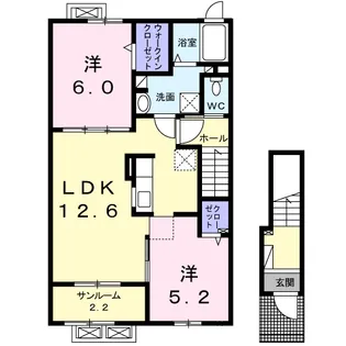 エレガンテ カーサ【2階】の間取り
