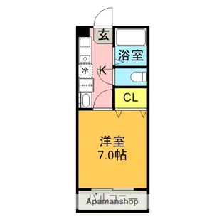 メゾンエス【2階】の間取り