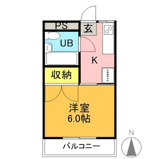 東ビル【306号室】の間取り