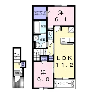 セレストブルー【2階】の間取り
