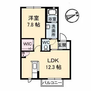 ROSE GARDEN B棟【2階】の間取り